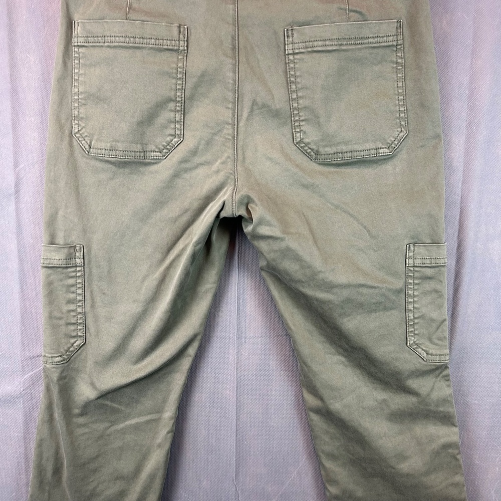 Banana Republic Women's Size 8P Green Sloan Fit Skinny Ankle Pants Cargo Pockets - Picture 8 of 12